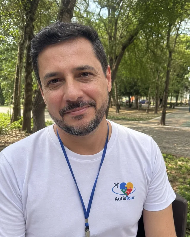 Retrato de Marcelo Andrade, guia em Gramado, Brasil